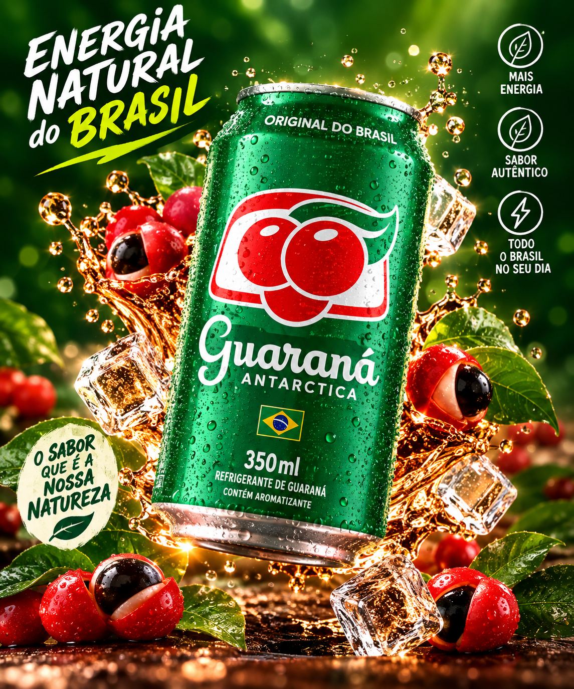 Guaraná Antartica Lata 350ml