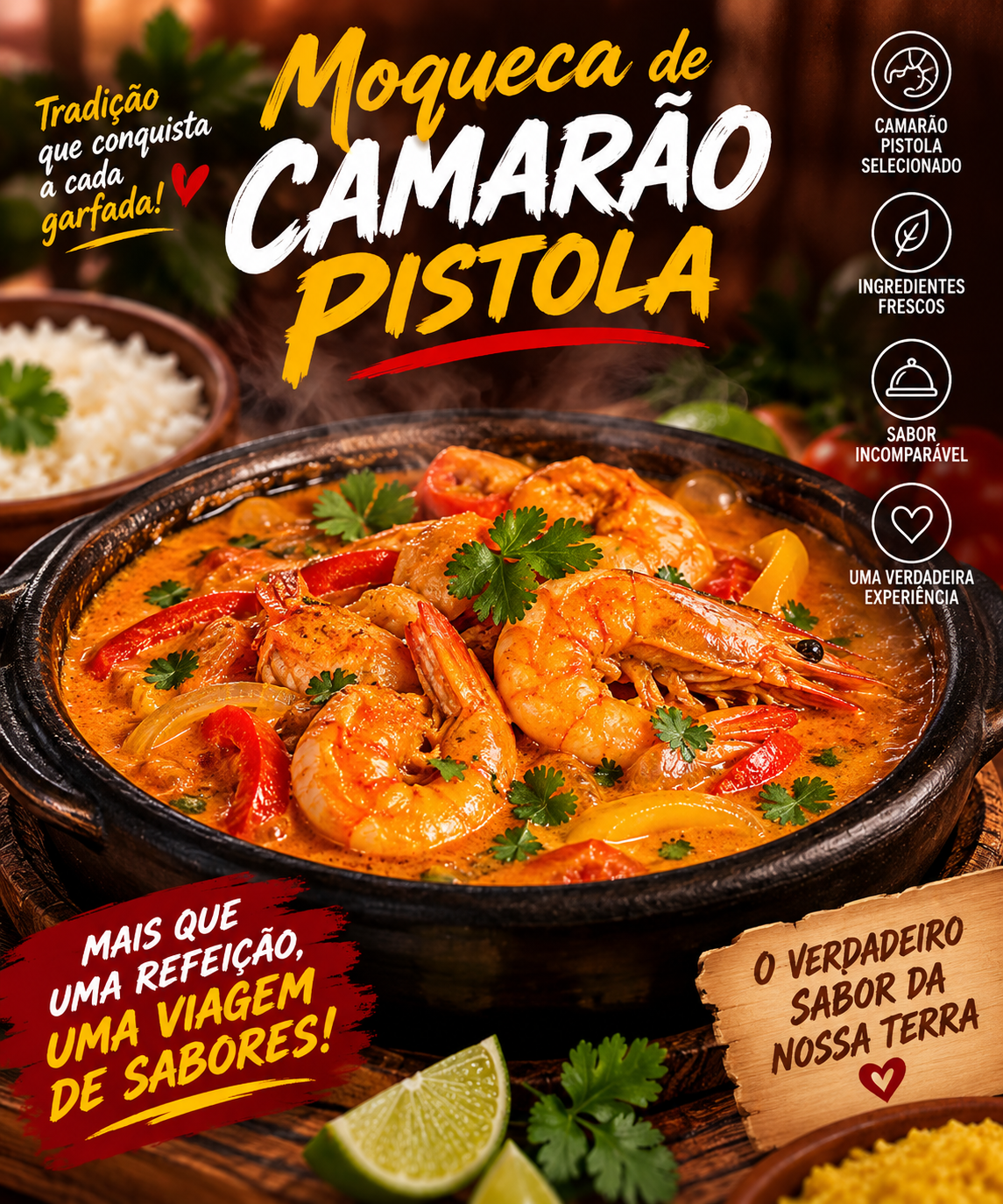 Moqueca de Camarão Pistola