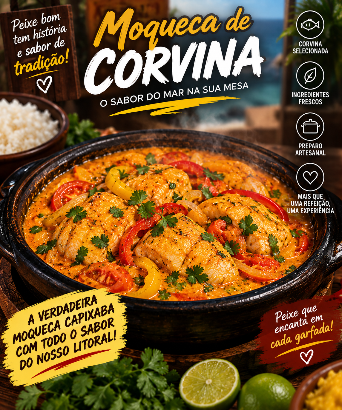 Moqueca de Corvina