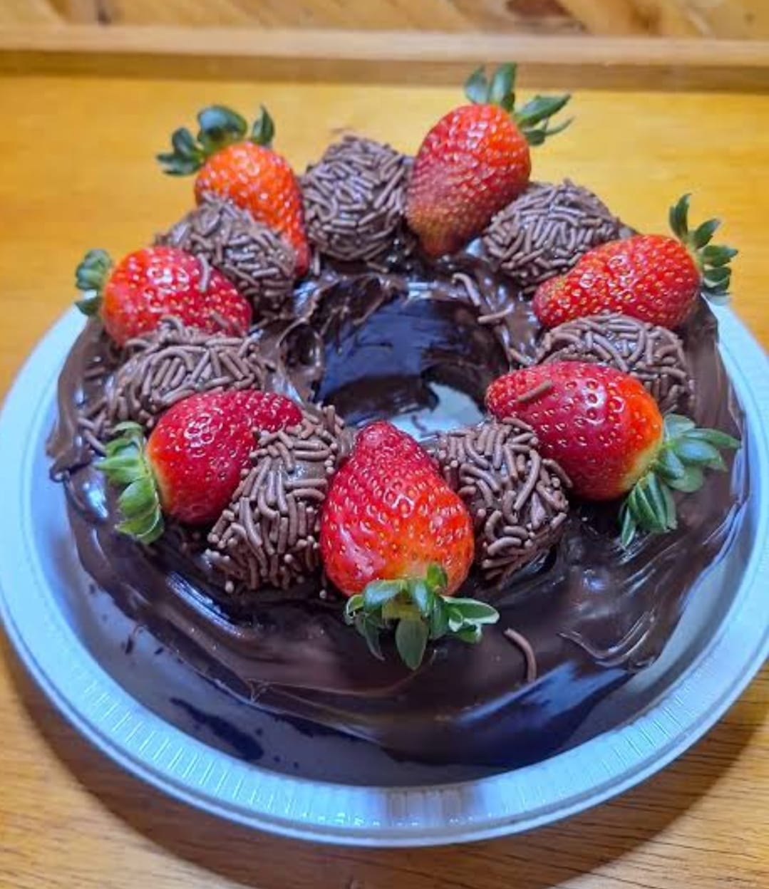 Bolo caseiro de chocolate