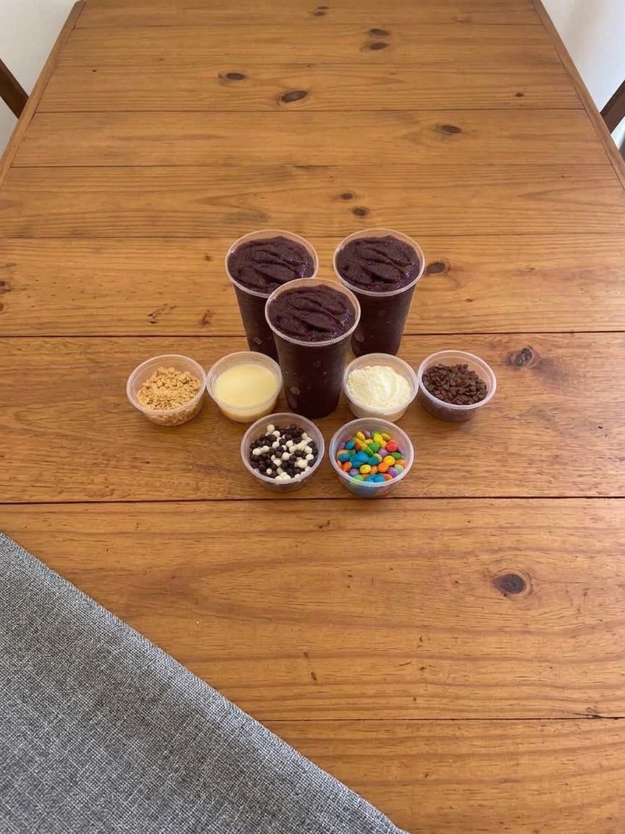 Combo 3 copos Açaí 300 gramas (Só Açaí)