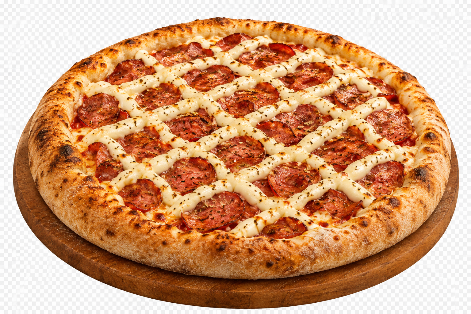 Pizza de Calabresa com Catupiry