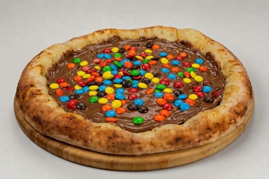 Pizza de M&Ms