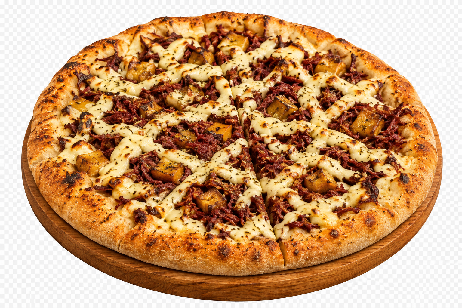 Pizza de Carne Seca com Catupiry