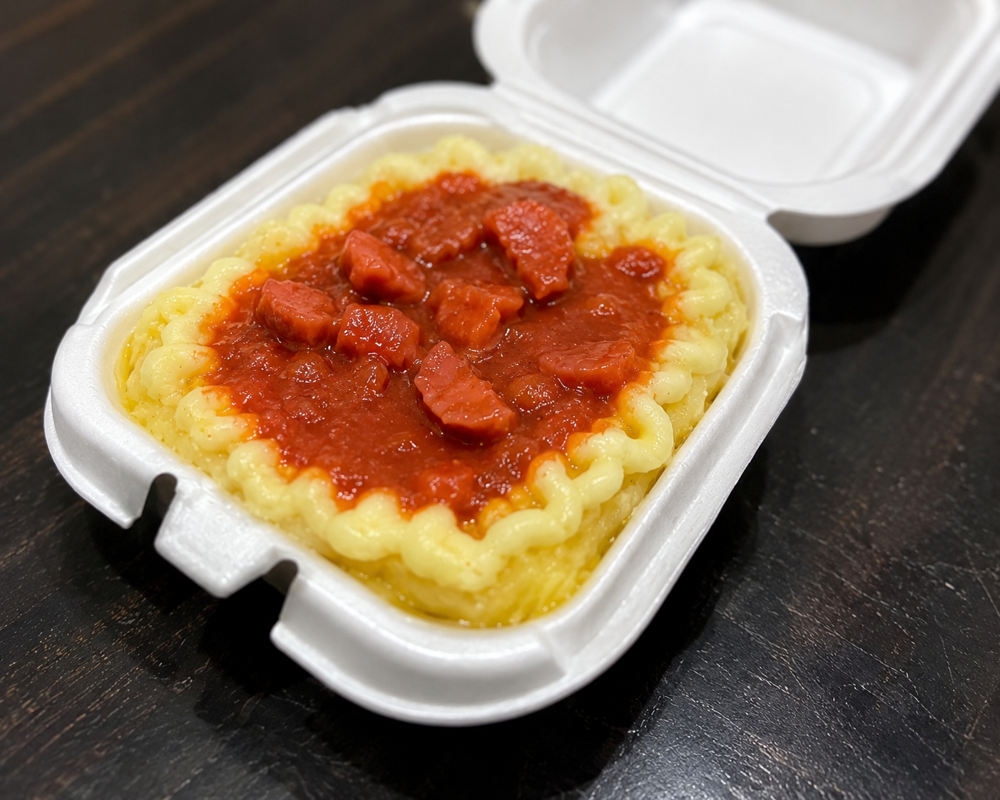 Batata recheada hot dog