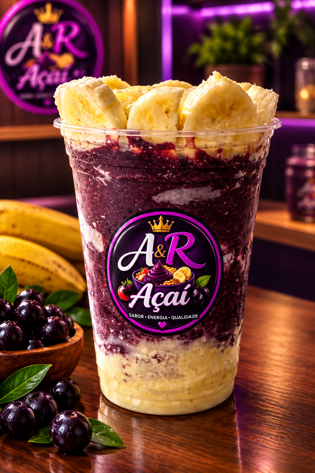 Copo de açai 400ml