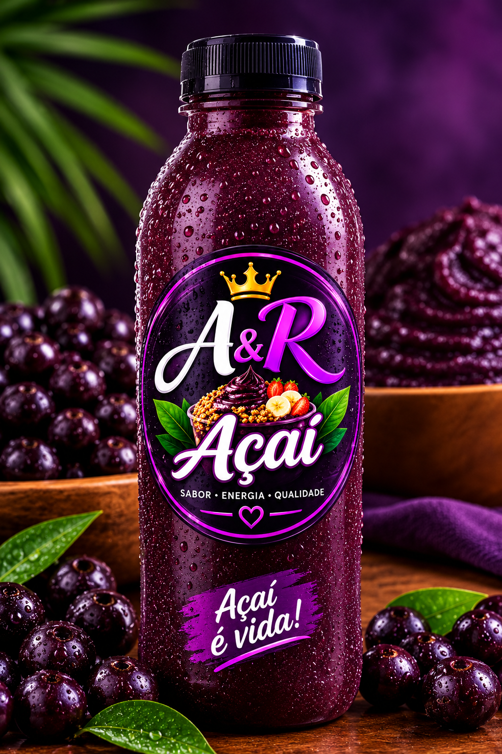 Açai na garrafa 1000L