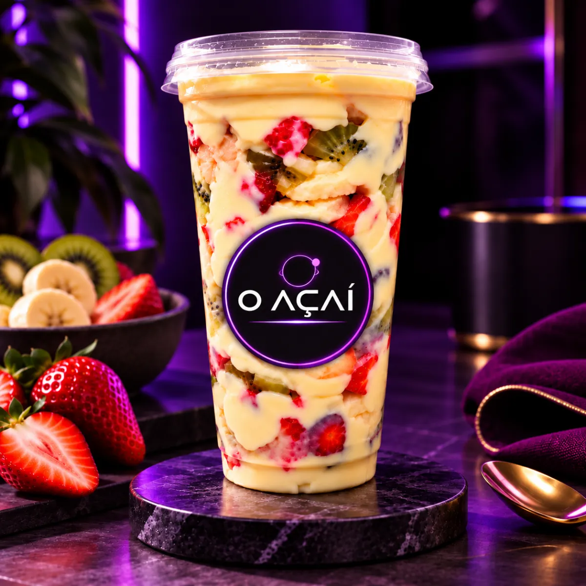 Salada de Frutas com Creme de Ninho