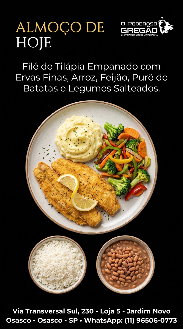 FILÉ DE TILÁPIA EMPANADO